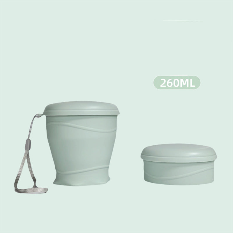 Canteo™ – Leak-Proof Collapsible Silicone Travel Cup with Lid &amp; Wrist Strap + 50% OFF