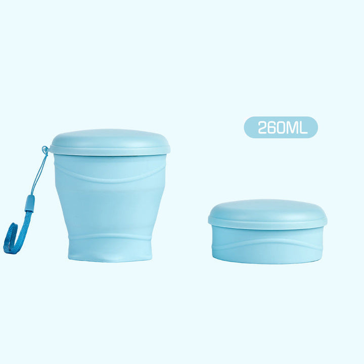 Canteo™ – Leak-Proof Collapsible Silicone Travel Cup with Lid &amp; Wrist Strap + 50% OFF