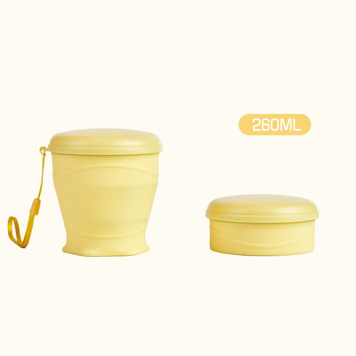 Canteo™ – Leak-Proof Collapsible Silicone Travel Cup with Lid &amp; Wrist Strap + 50% OFF