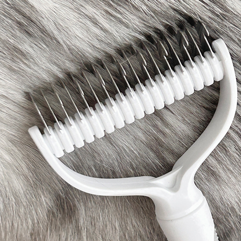 Coatcraft™ – Dual-Sided Dematting &amp; De-Shedding Rake for Dogs &amp; Cats + 50% OFF