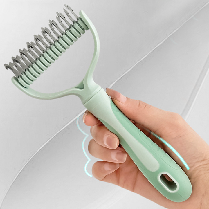 Coatcraft™ – Dual-Sided Dematting &amp; De-Shedding Rake for Dogs &amp; Cats + 50% OFF