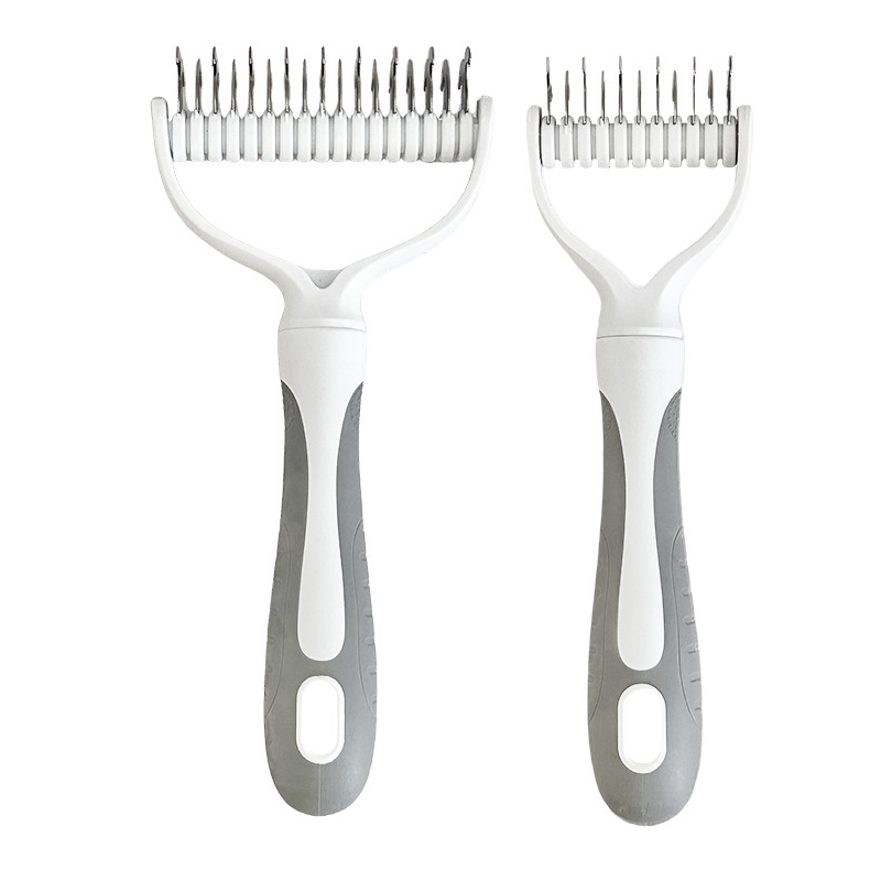 Coatcraft™ – Dual-Sided Dematting &amp; De-Shedding Rake for Dogs &amp; Cats + 50% OFF
