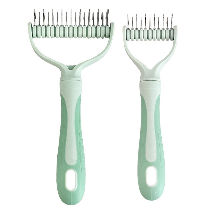 Coatcraft™ – Dual-Sided Dematting &amp; De-Shedding Rake for Dogs &amp; Cats + 50% OFF