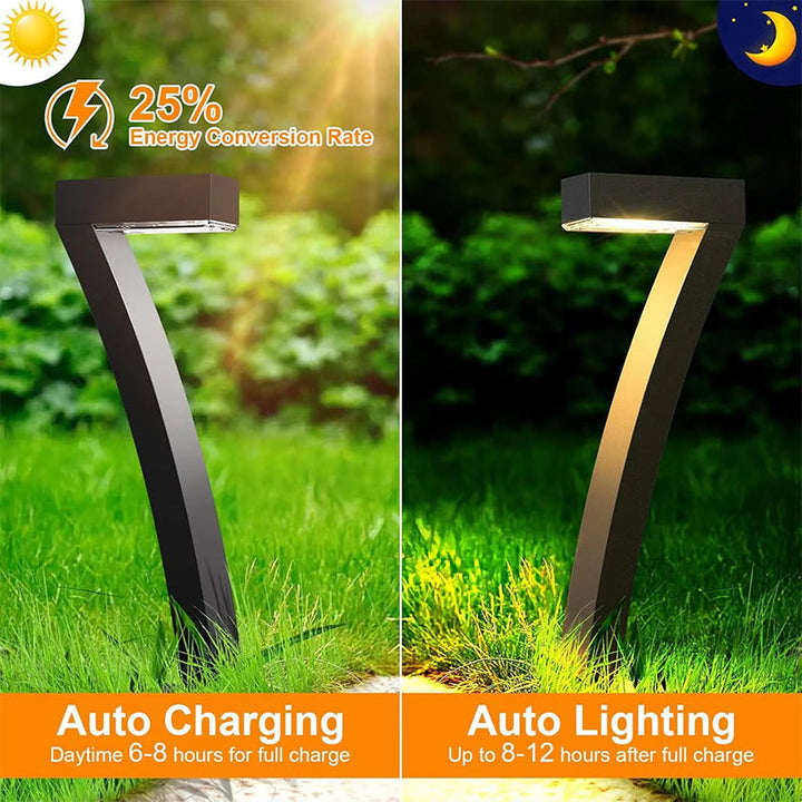 Duskhaven™ – Modern 7-Shape Solar Pathway Lights with Forward Beam + 50% OFF