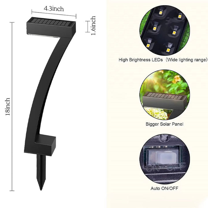 Duskhaven™ – Modern 7-Shape Solar Pathway Lights with Forward Beam + 50% OFF