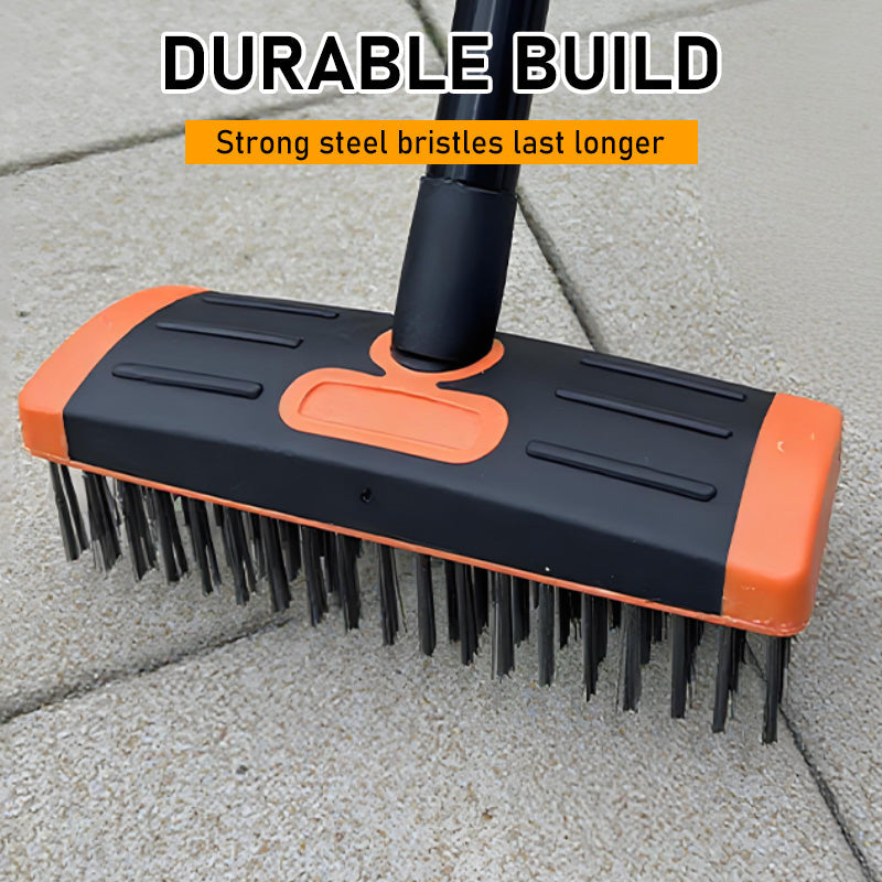 Mosscraft™ – 3-in-1 Weeding Wire Brush with Extendable Pole &amp; Dual Brush Heads + 50% OFF